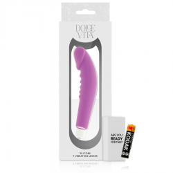 Dolce vita - realistic pleasure vibrador silicona lila