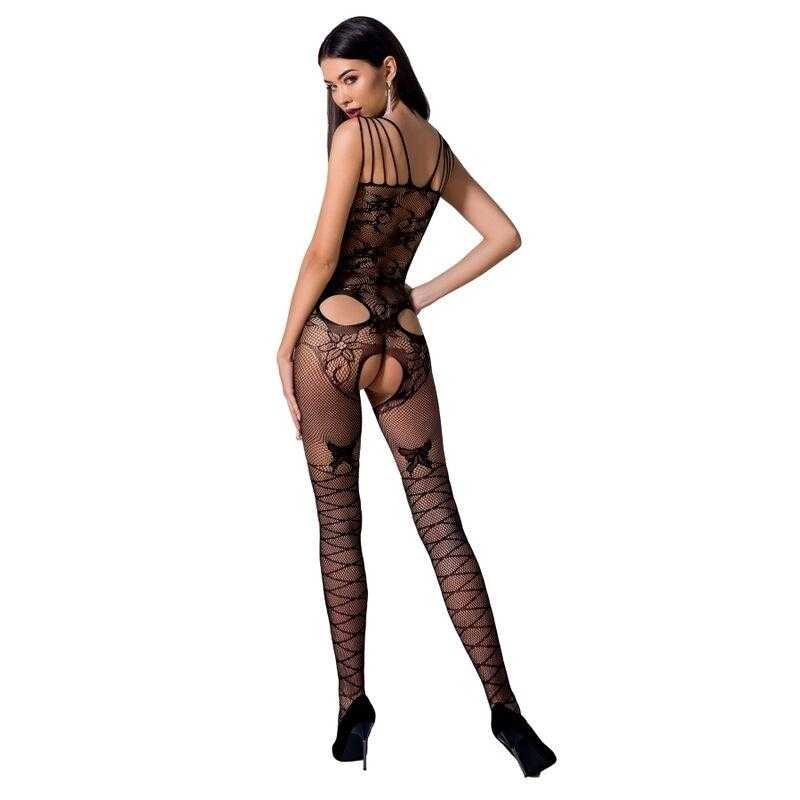 Passion woman bs076 bodystocking talla unica negro