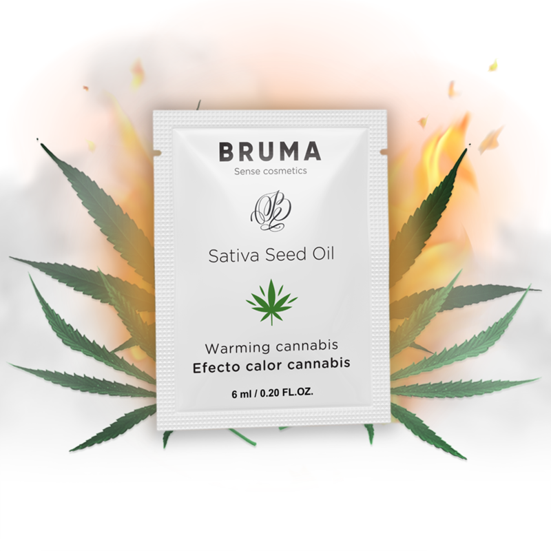 Bruma - gel deslizante con aceite de semilla efecto calor sabor cannabis 6 ml