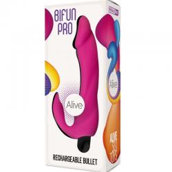 Alive - bifun pro dildo vibrador rosa 14.9 cm