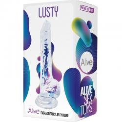 Alive - lusty pene realistico transparente 18 cm