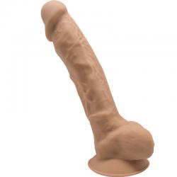 Silexd - modelo 1 pene realistico silicona premium silexpan caramelo 23 cm