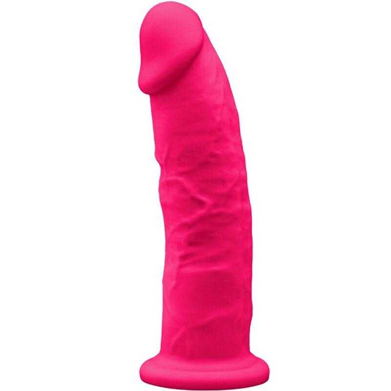 Silexd - modelo 2 pene realistico silicona premium silexpan fucsia 23 cm