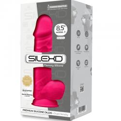 Silexd - modelo 2 pene realistico silicona premium silexpan fucsia 23 cm