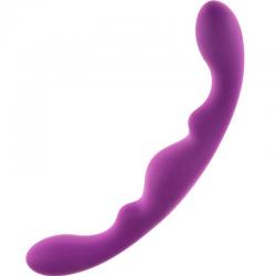 Alive - luna dildo doble penetracion silicona violeta 25 cm