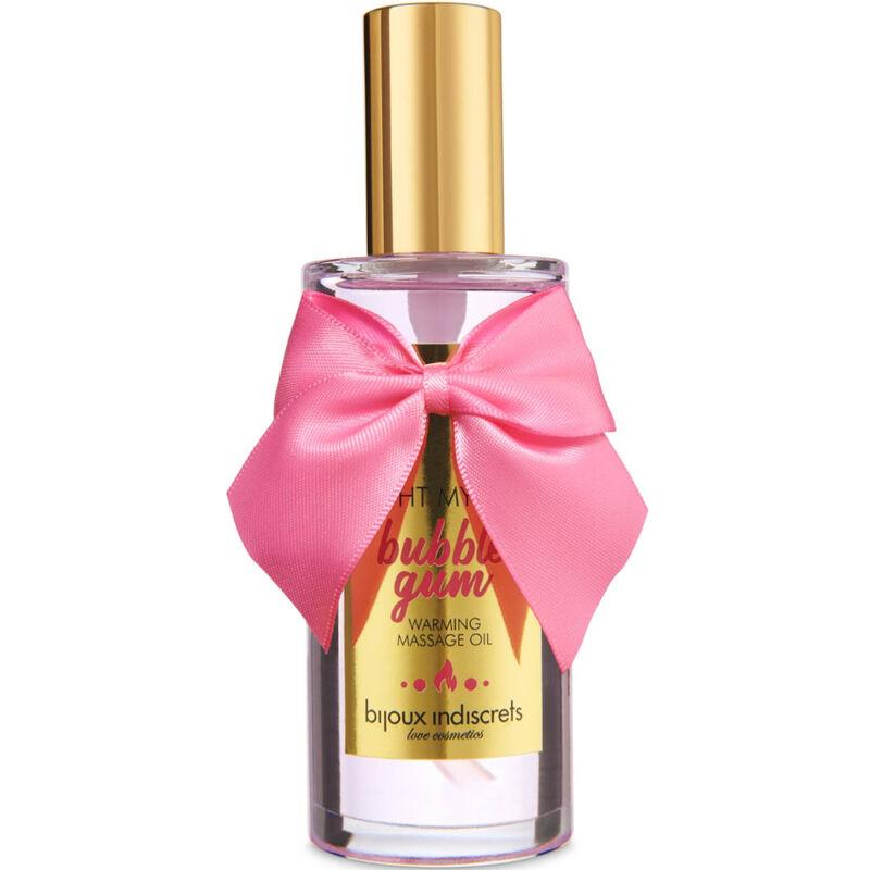 Bijoux indiscrets - light my fire aceite masaje efecto calor sabor chicle