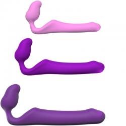 Adrien lastic - queens strap-on flexible violeta talla m