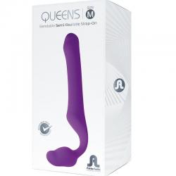 Adrien lastic - queens strap-on flexible violeta talla m