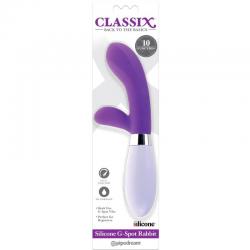 Classix - vibrador rabbit punto g silicona morado