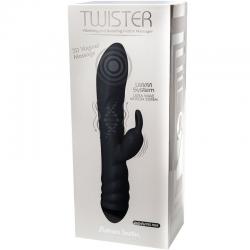 Adrien lastic - twister masajeador vibrador y rotador rabbit negro