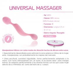 Femintimate - masajeador universal vibrador silicona rosa