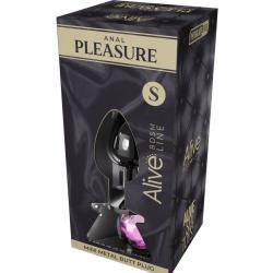 Alive - anal pleasure mini plug metal rosa talla s