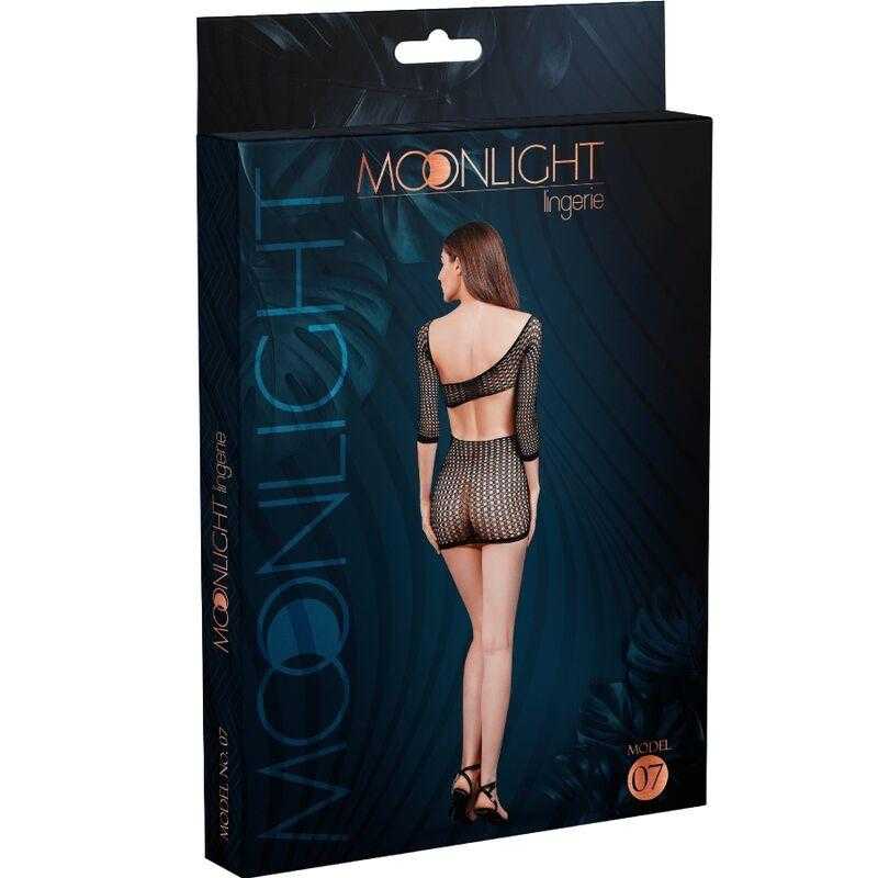 Moonlight - modelo 7 vestido de red negro talla unica