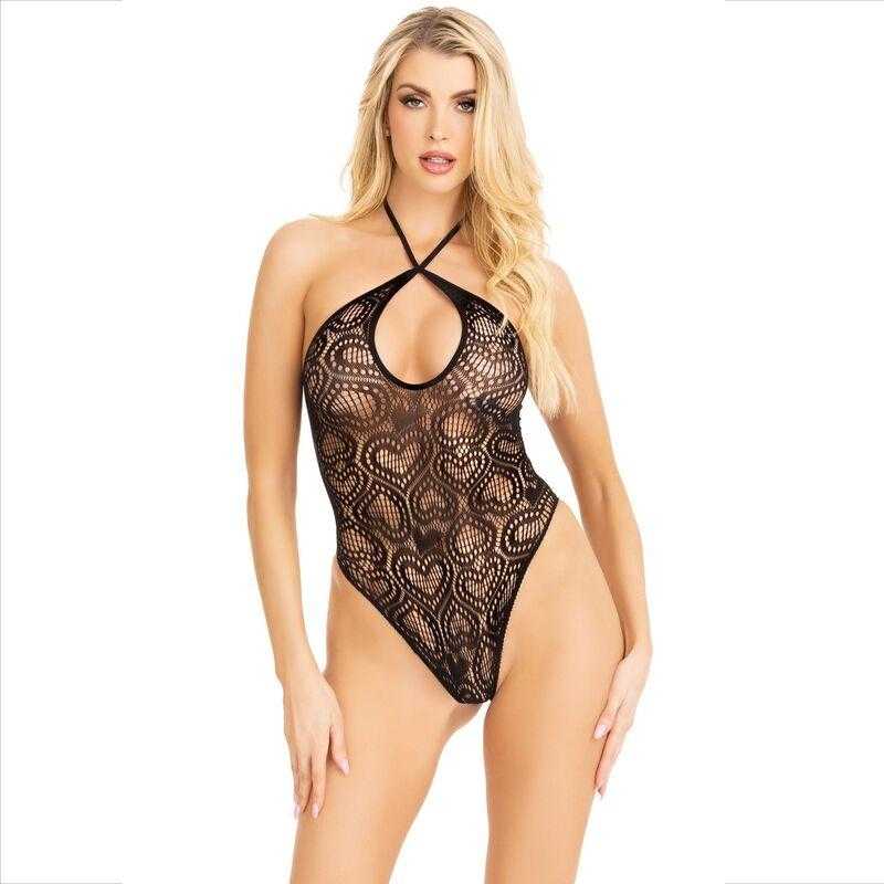 Leg avenue - body cuello halter sin coturas negro