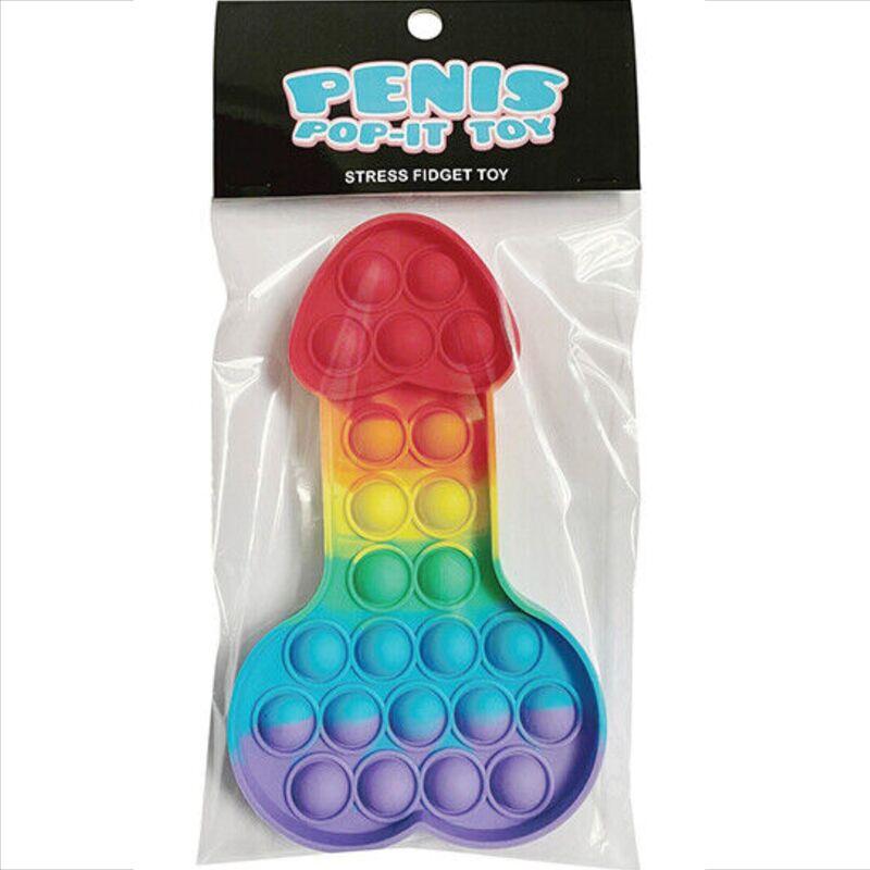 Kheper games - juguete antiestres penis pop-it multicolor