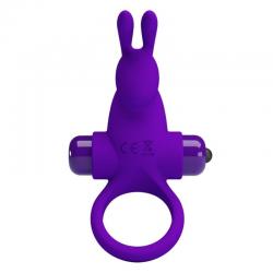 Pretty love - anillo vibrador i conejo para pene morado