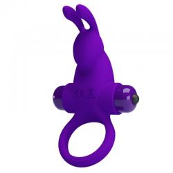 Pretty love - anillo vibrador i conejo para pene morado