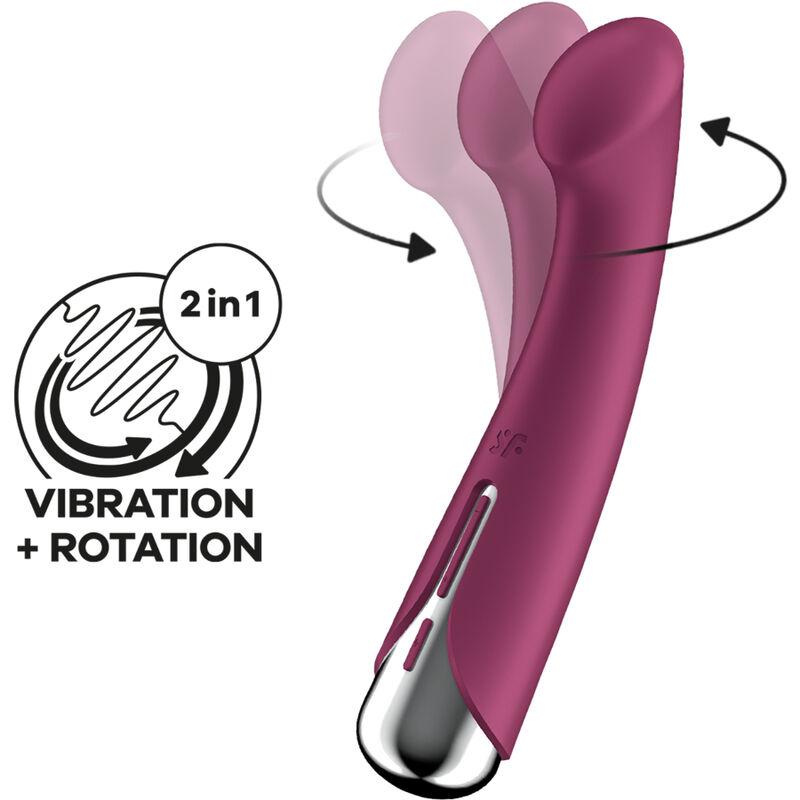 Satisfyer - spinning g-sport 1 vibrador rotador rojo