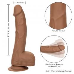 California exotics - silicone studs 20.32 cm brown