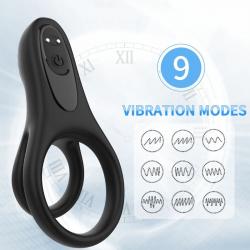 Armony - doble anillo vibrador negro