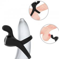 Armony - anillo vibrador rabbit negro