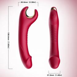 Armony - prince dildo vibrador & rotador rojo