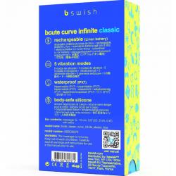 B swish - bcute curve infinite classic vibrador recargable silicona azul