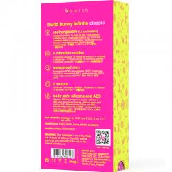 B swish - bwild bunny infinite classic vibrador recargable silicona rosa