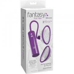 Fantasy for her - kit bomba de succion para clitoris recargable talla s/l