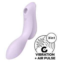 Satisfyer curvy trinity 2 estimulador y vibrador - morado