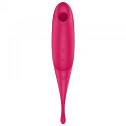 Satisfyer twirling pro estimulador y vibrador - rojo