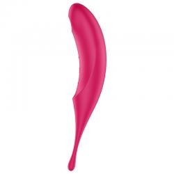 Satisfyer twirling pro estimulador y vibrador - rojo