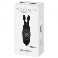Adrien lastic - lastic pocket vibrador de bolsillo conejo negro