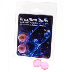 Taloka - brazilian balls gel excitante efecto vibración refrescante 2 bolas