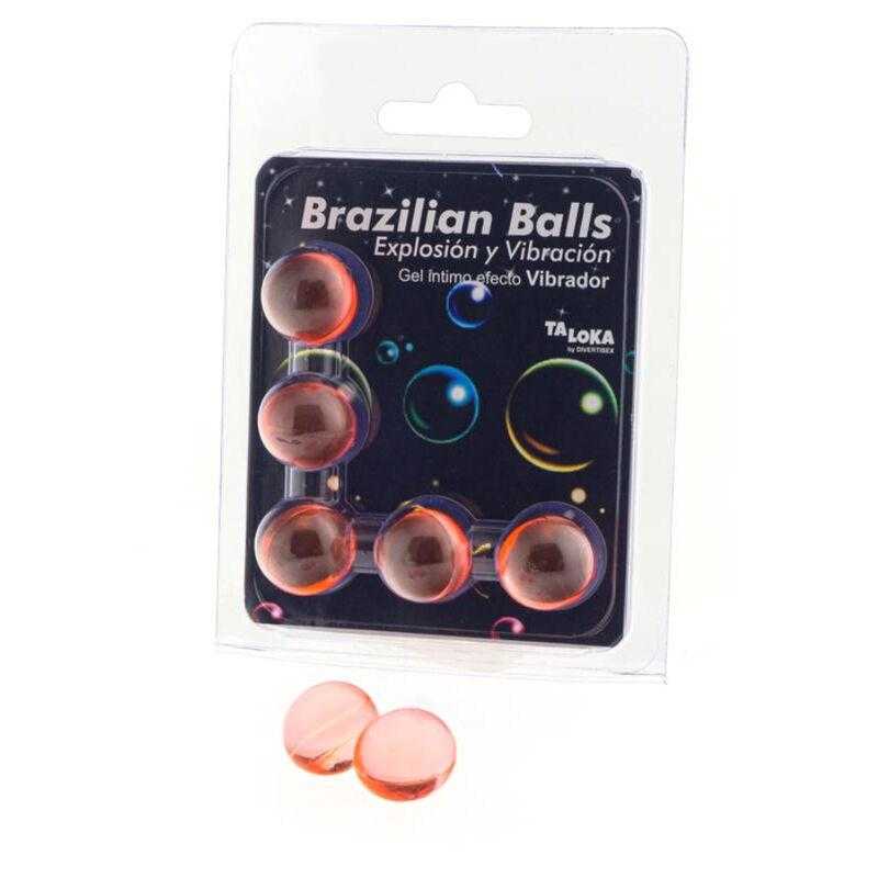 Taloka - brazilian balls gel excitante efecto vibración 5 bolas