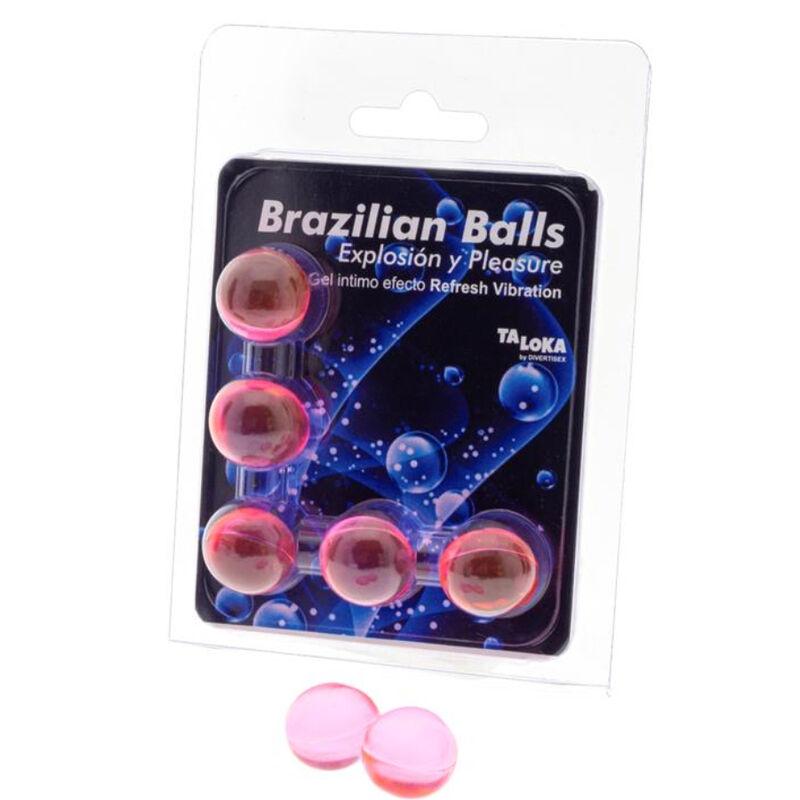 Taloka - brazilian balls gel excitante efecto vibración refrescante 5 bolas