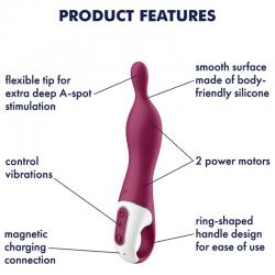 Satisfyer - amazing 1 vibrador punto a berry