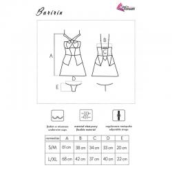 Livco corsetti fashion - baririn lc 90633 falda + panty negro
