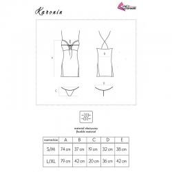 Livco corsetti fashion - karonin lc 90628 falda + panty negro