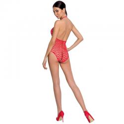 Passion - woman bs087 bodystocking rojo talla unica