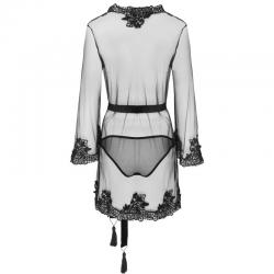 Livco corsetti fashion - herina lc xg056 bata + panty negro talla única