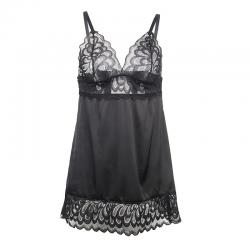 Subblime - babydoll con estampado floral pecho negro s/m