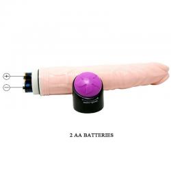 Baile - adour club vibrador realistico 23 cm natural