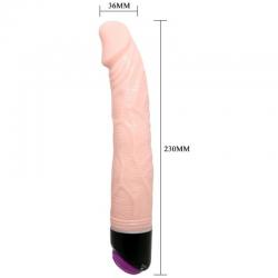 Baile - adour club vibrador realistico 23 cm natural