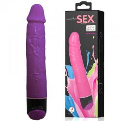 Baile - colorful sex vibrador realistico lila 23 cm