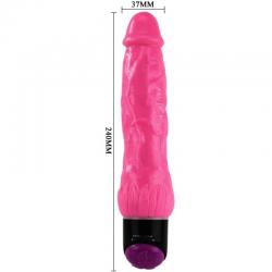 Baile - colorful sex vibrador realistico rosa 24 cm