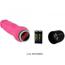 Baile - colorful sex vibrador realistico rosa 24 cm