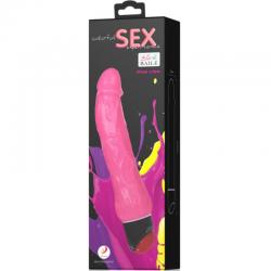 Baile - colorful sex vibrador realistico rosa 24 cm