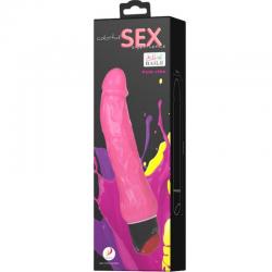 Baile - colorful sex vibrador realistico lila 24 cm