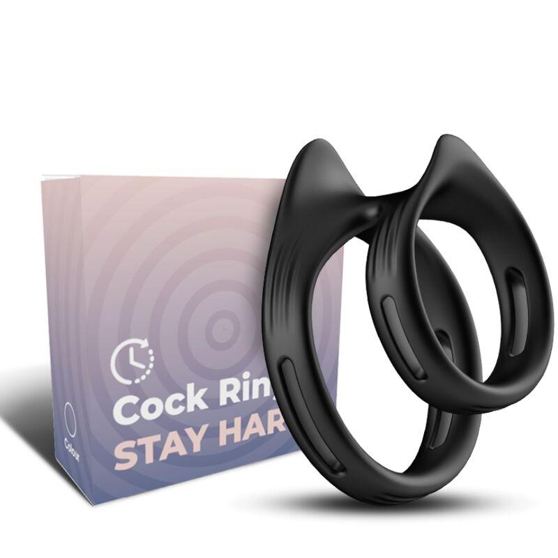 Armony - dualring anillo doble elstico negro